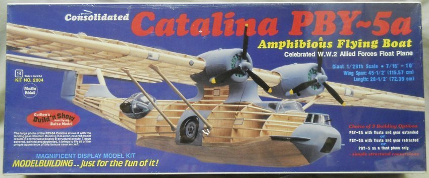 Guillows 1/28 Catalina PBY-5A / PBY-5, 2004 plastic model kit